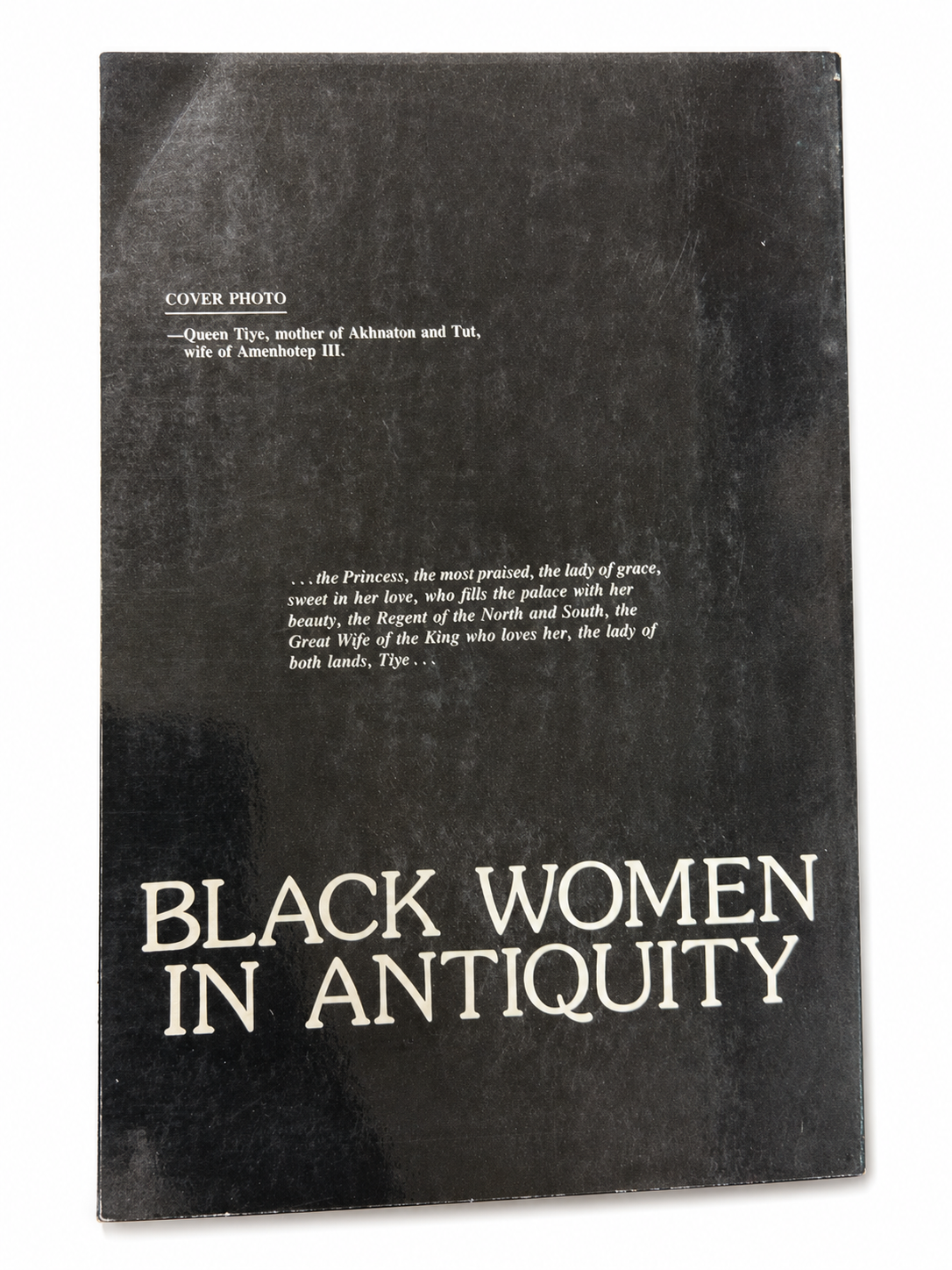 Back cover of Black Women in Antiquity.