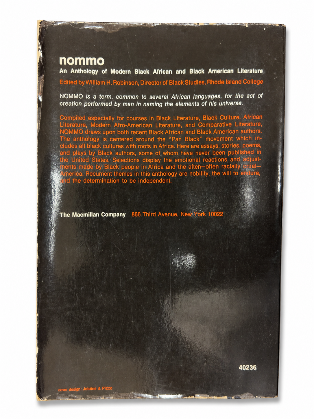 Back cover of Nommo.