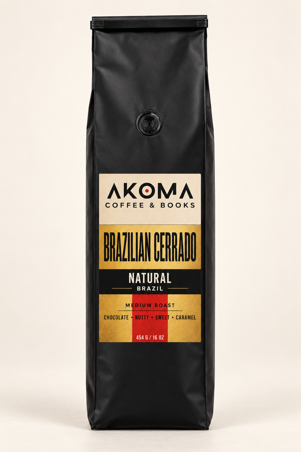 Brazilian Cerrado matte-black 1 lb Bag