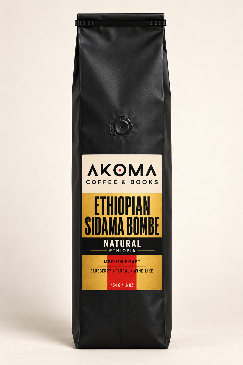 Ethiopian Sidama Bombe matte-black 1 lb Bag