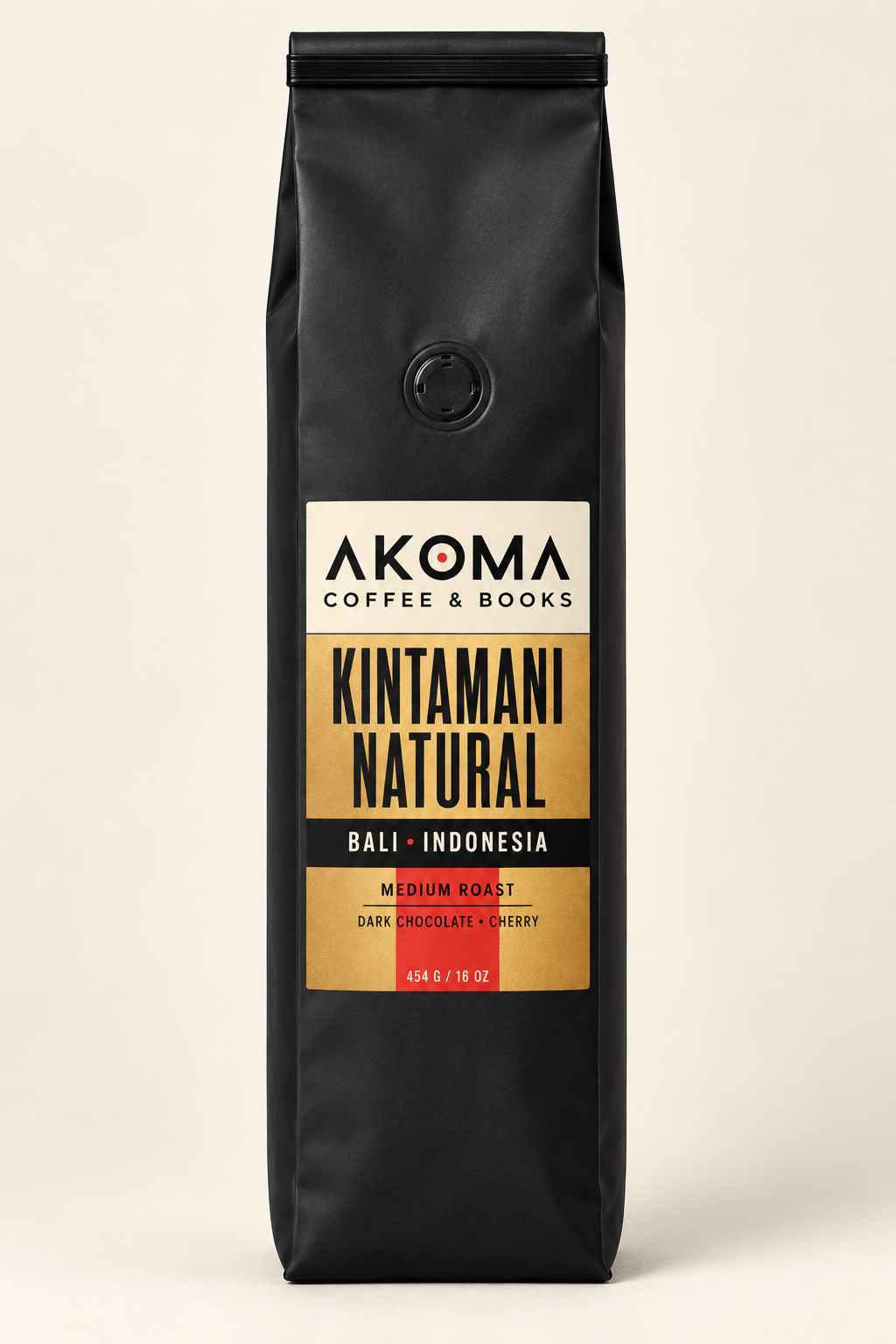 Kintamani Natural matte-black 1 lb Bag